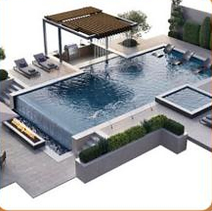 Piscine privée — Les Résidences Amira Mame Asta